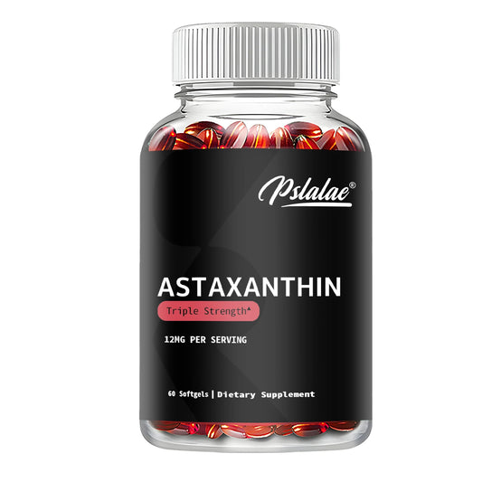 Astaxanthin - Promotes Eye, Joint, Skin and Heart Health, Improves Concentration and Memory - 60 Capsules