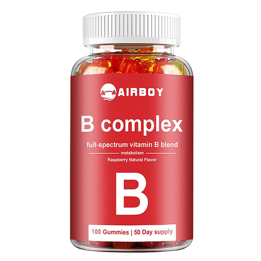 Vitamin B Complex Gummies - Relieve Fatigue, Improve Digestion, Reduce Stress, and Enhance Immunity - 100 Gummies