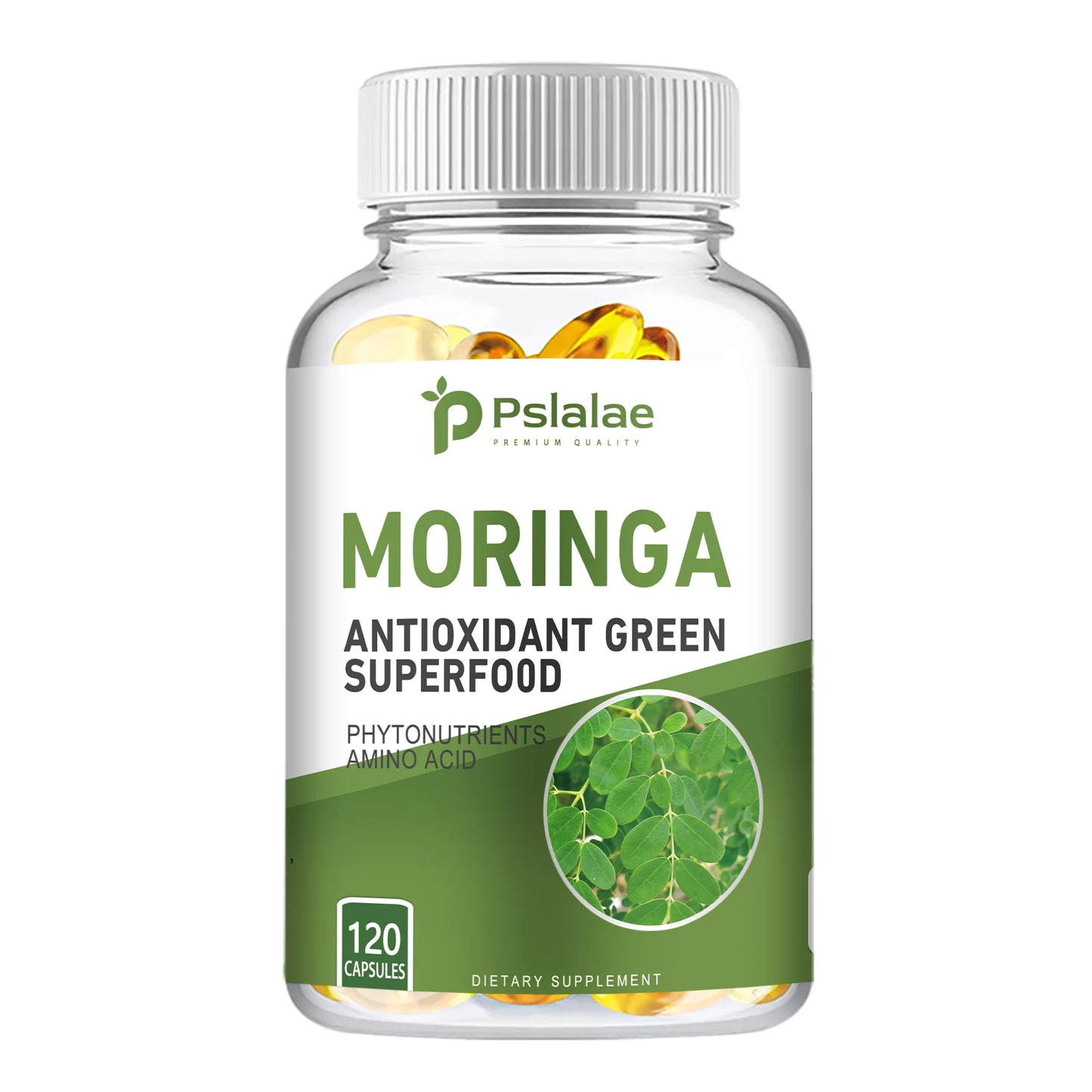 Moringa Capsules 1000mg - for Immune System, Energy & Metabolism, Antioxidant - 120 Capsules