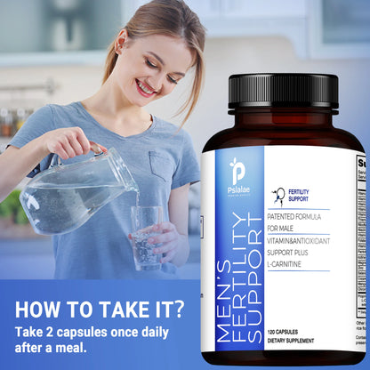 Prenatal Male Fertility Supplement - Improves Male Fertility and Boosts Sperm Motility - 120 Capsules