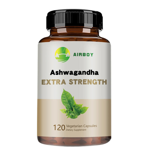 Ashwagandha Supplement - Improve Sleep Health, Relieve Stress, Focus, Boost Brain, Replenish Energy - 120 Capsules