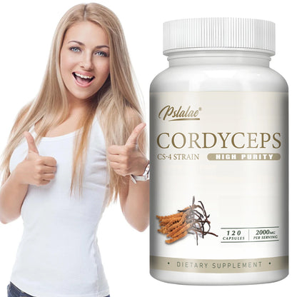 Cordyceps - Energy, Respiratory, Immune, Kidney Health Support - 120 Capsules