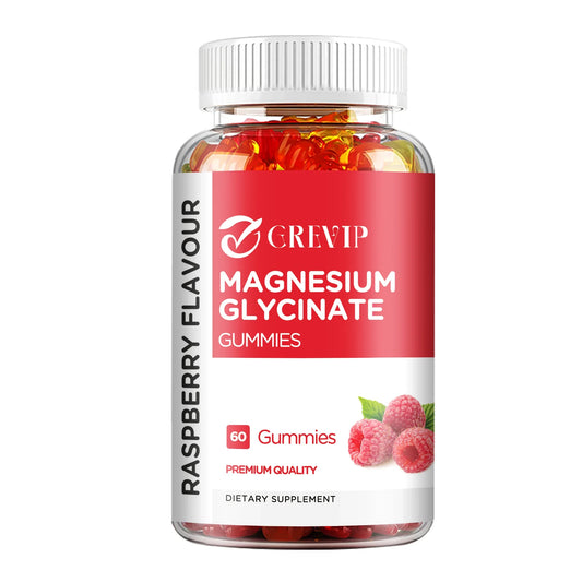 Magnesium Glycinate Gummies - Relieve Stress, Promote Sleep, Support Joint, Bone, Muscle Health, Enhance Memory - 60 Gummies