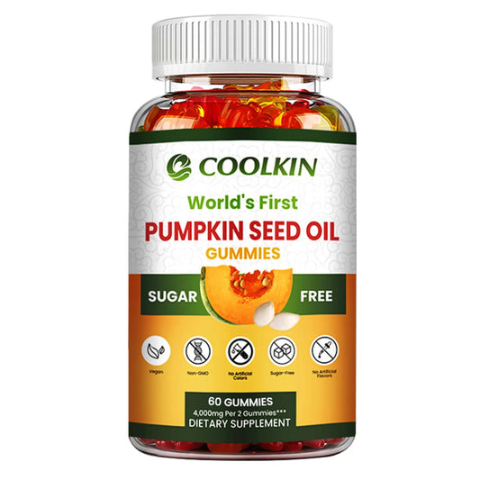 Pumpkin Seed Oil Gummies - Supports Prostate Health, Promote Hair Growth, Urinary Tract Support, Bladder Control - 60 Gummies