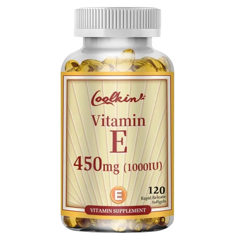 Vitamin E Capsules 450mg - Anti Aging Anti-Wrinkle Firming Skin, Facial Treatment - 120 Capsules