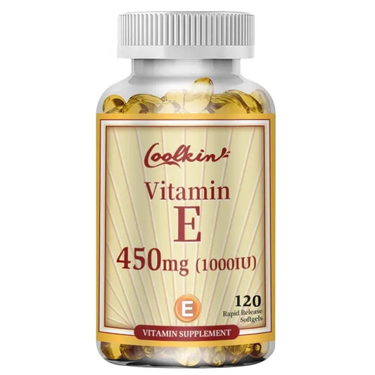 Vitamin E Capsules 450mg - Anti Aging Anti-Wrinkle Firming Skin, Facial Treatment - 120 Capsules