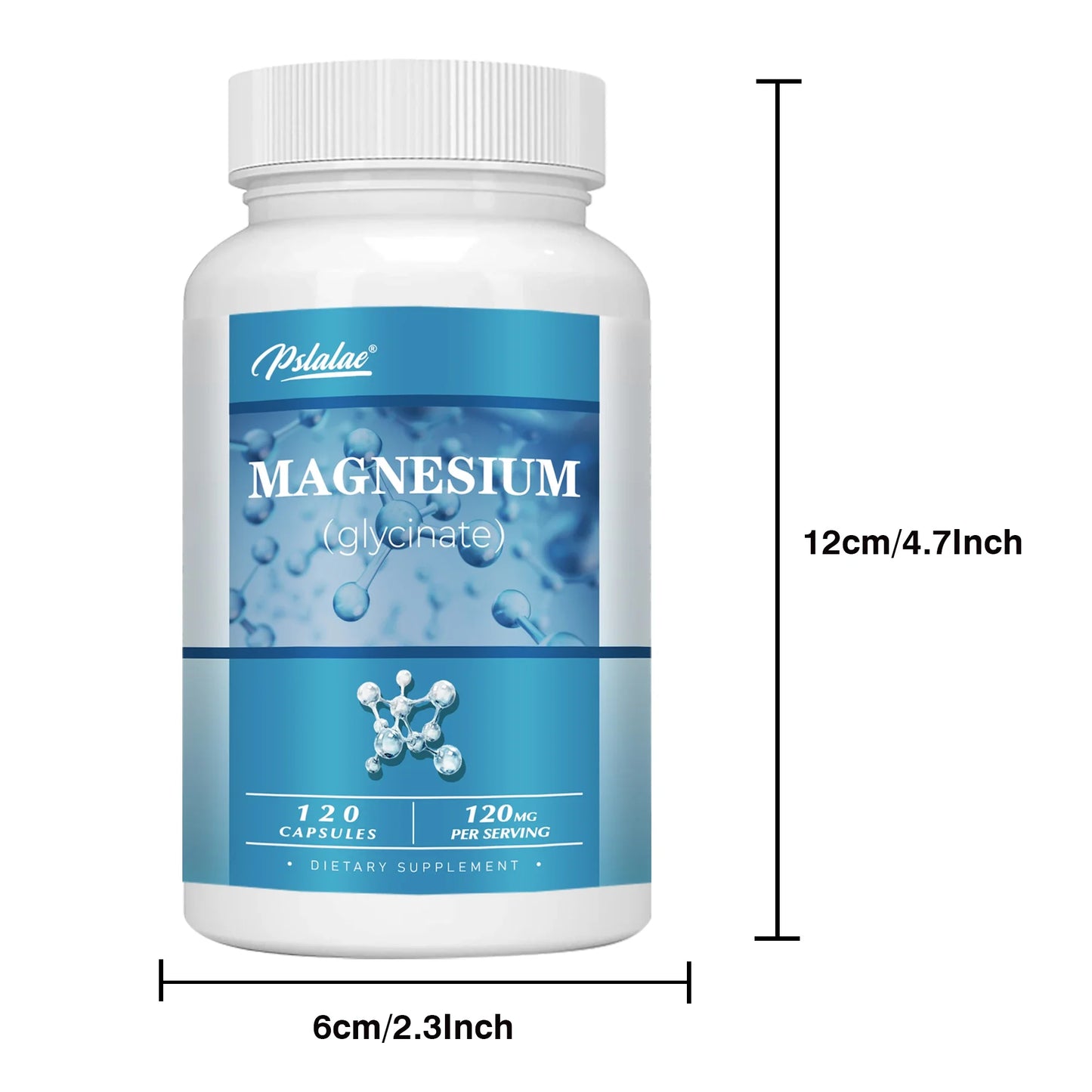 Magnesium Glycinate - Support Stress Relief, Sleep, Heart Health, Nerves, Muscles, and Metabolism - 120 Capsules