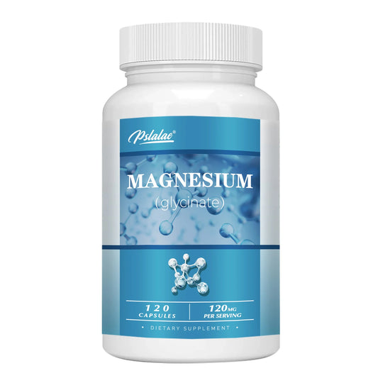 Magnesium Glycinate - Support Stress Relief, Sleep, Heart Health, Nerves, Muscles, and Metabolism - 120 Capsules