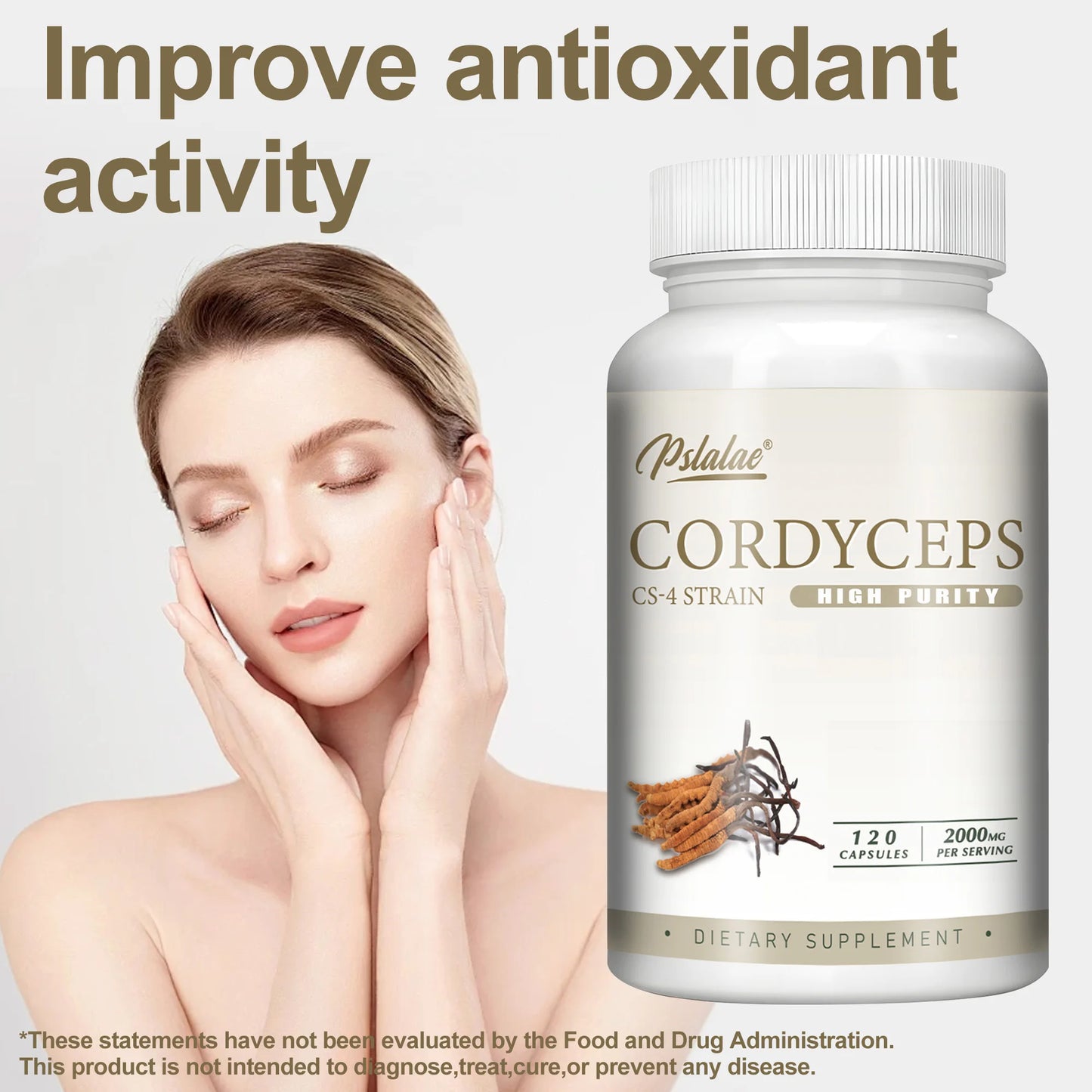 Cordyceps - Energy, Respiratory, Immune, Kidney Health Support - 120 Capsules